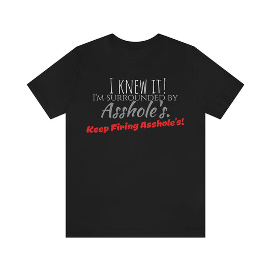 Unisex Jersey Short Sleeve Tee Keep firing