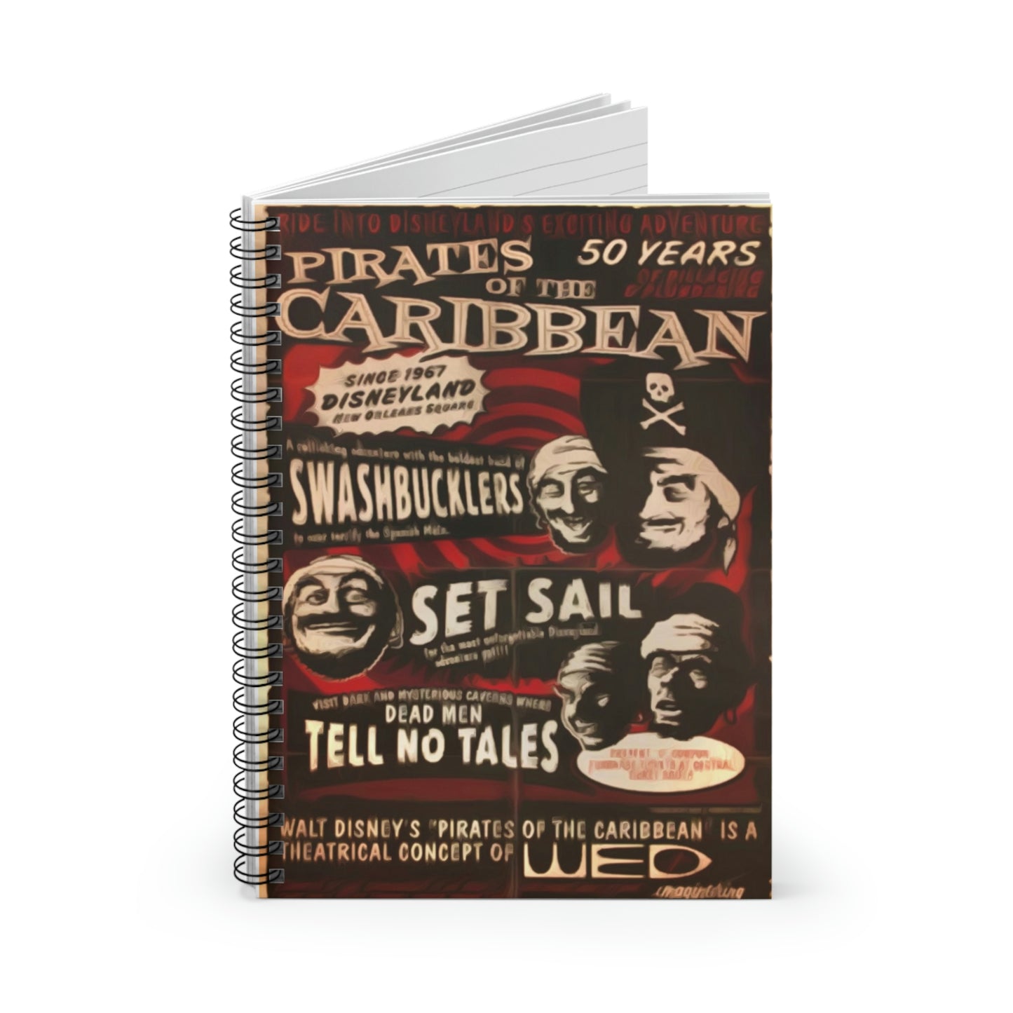 Spiral Notebook - Disneyland Pirates of the Caribbean Ride