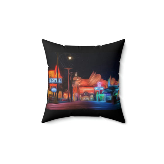 Spun Polyester Square Pillow Disneyland ~Radiator Springs~ land