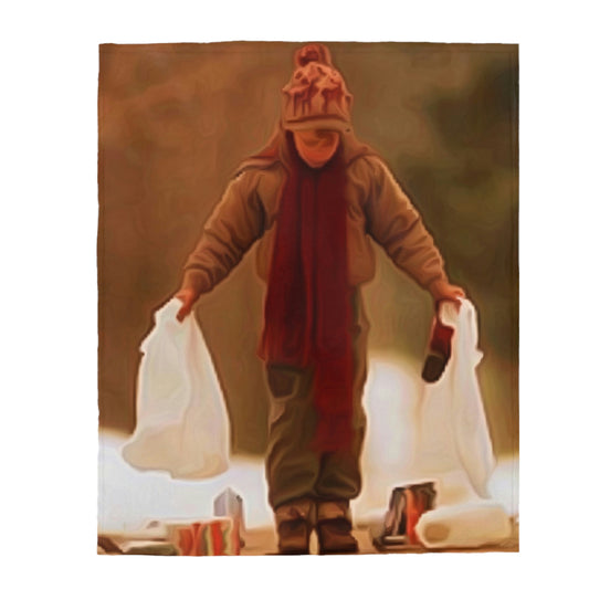 Velveteen Plush Blanket Home Alone Kevin