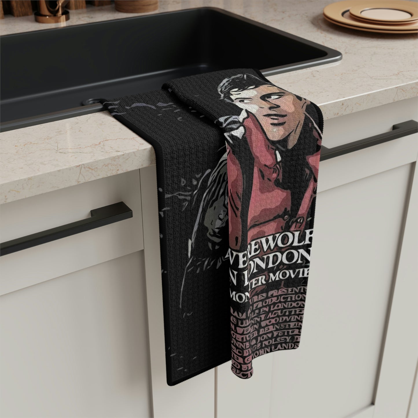 Soft Tea Towel An American werewolf in London movie ~ Poster
