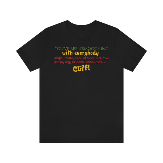 Unisex Jersey Short Sleeve Tee Home Alone "you've been smooching with everybody"