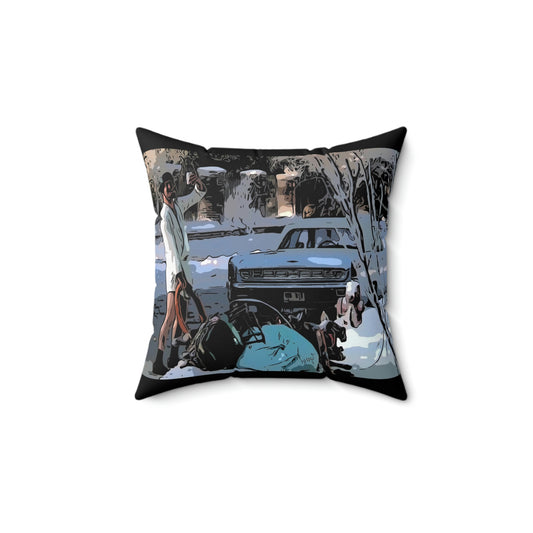 Spun Polyester Square Pillow Christmas Vacation ~ Cousin Eddie