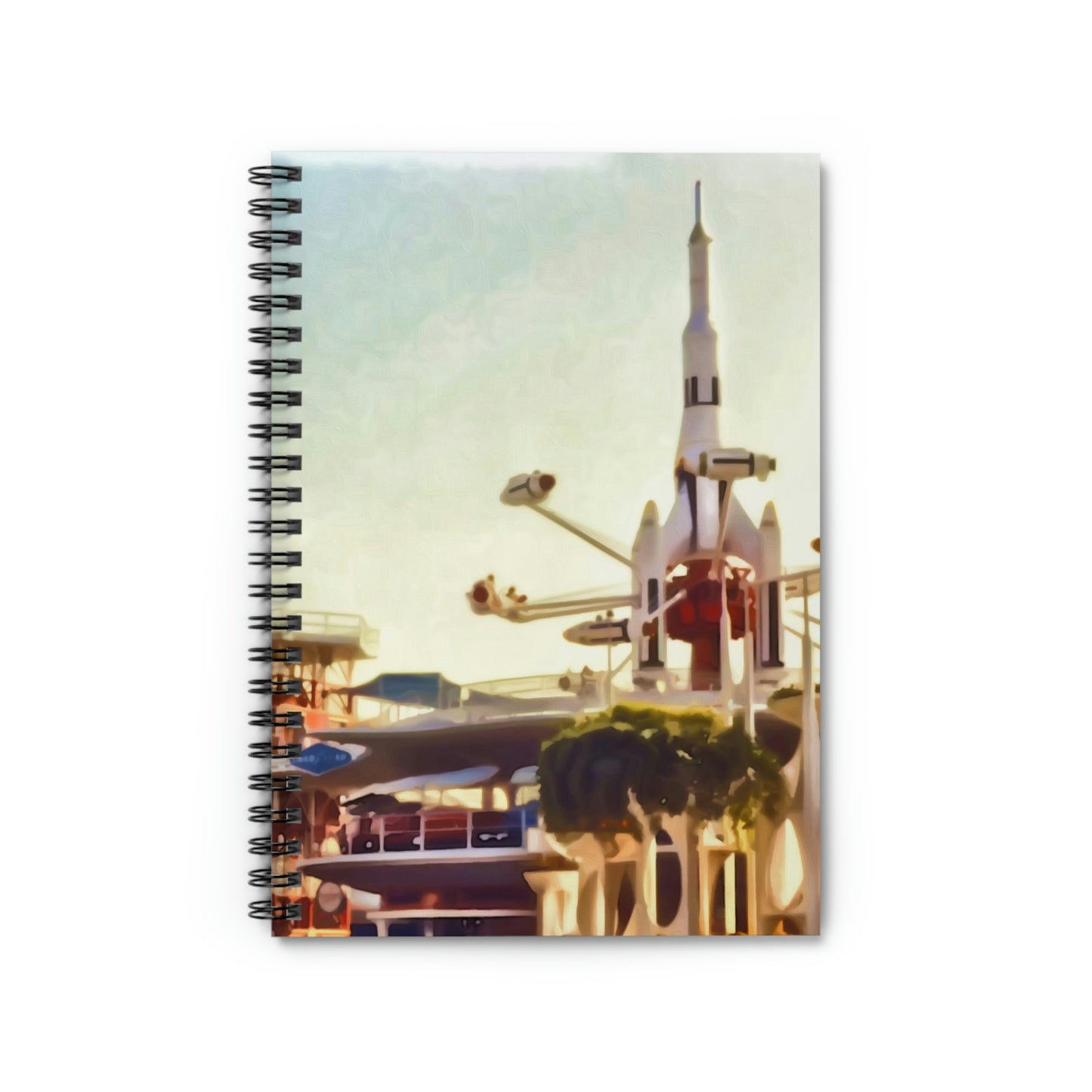 Spiral Notebook - Disneyland Rockets Jets Retro