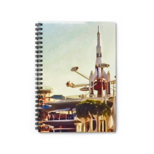 Spiral Notebook - Disneyland Rockets Jets Retro