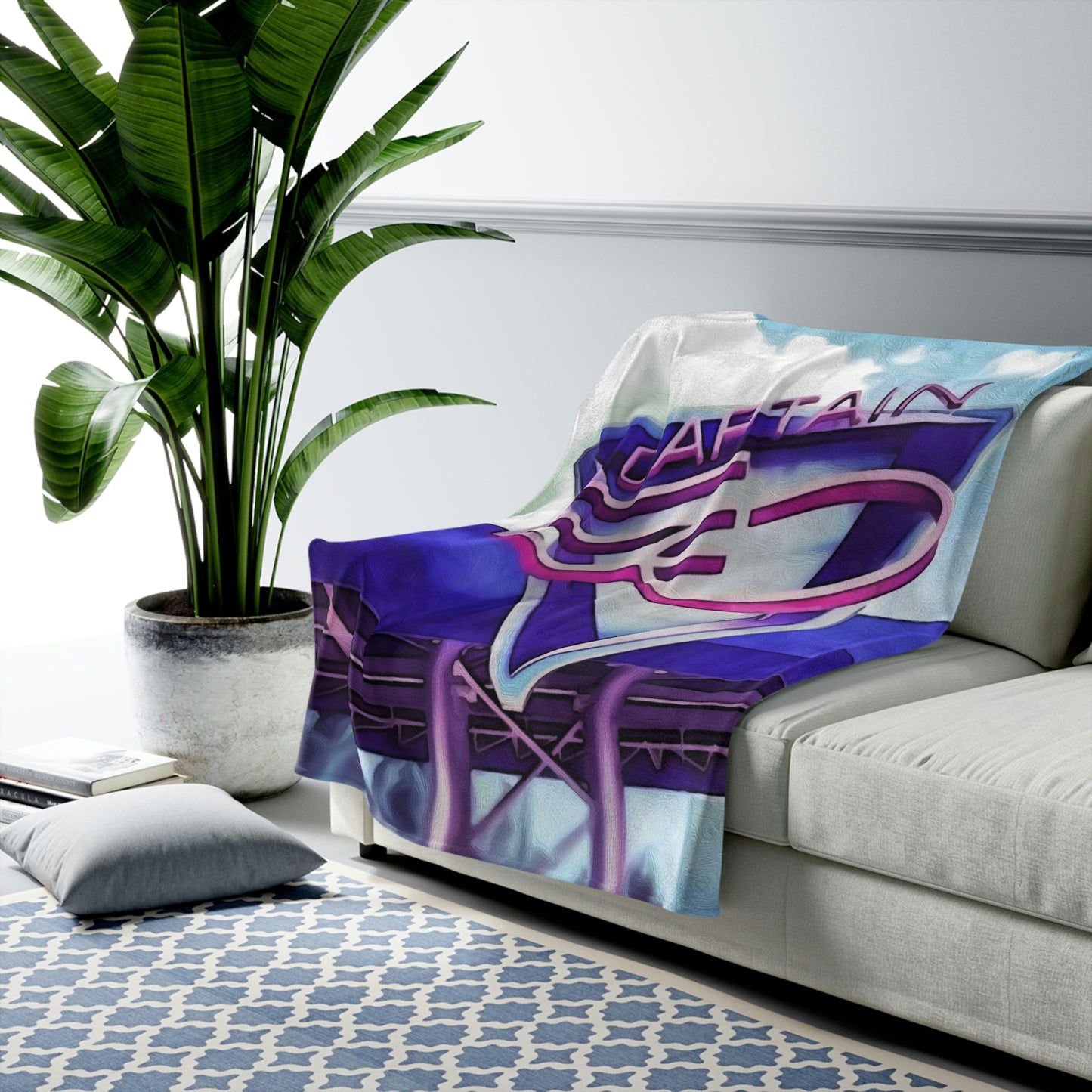 Velveteen Plush Blanket Disneyland ~ Captain EO