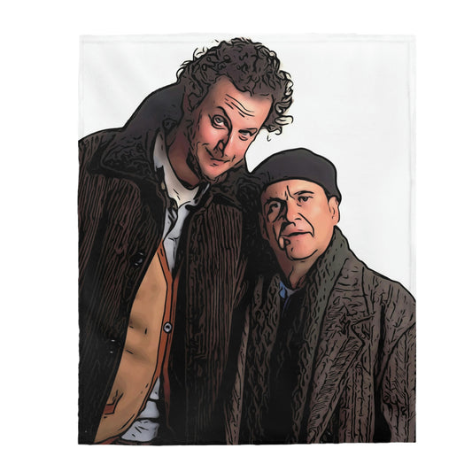 Velveteen Plush Blanket Home Alone ~ The Wet Bandits
