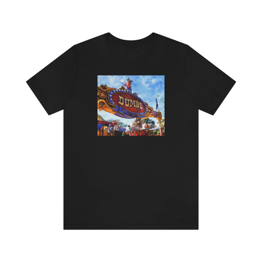 Unisex Jersey Short Sleeve Tee DISNEYLAND DUMBO FLYING Elephant