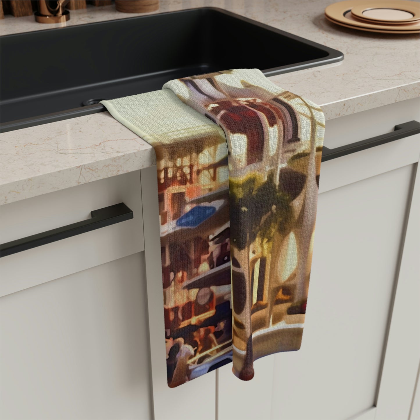 Soft Tea Towel Disneyland ~ Rocket Jets ~ Retro Ride