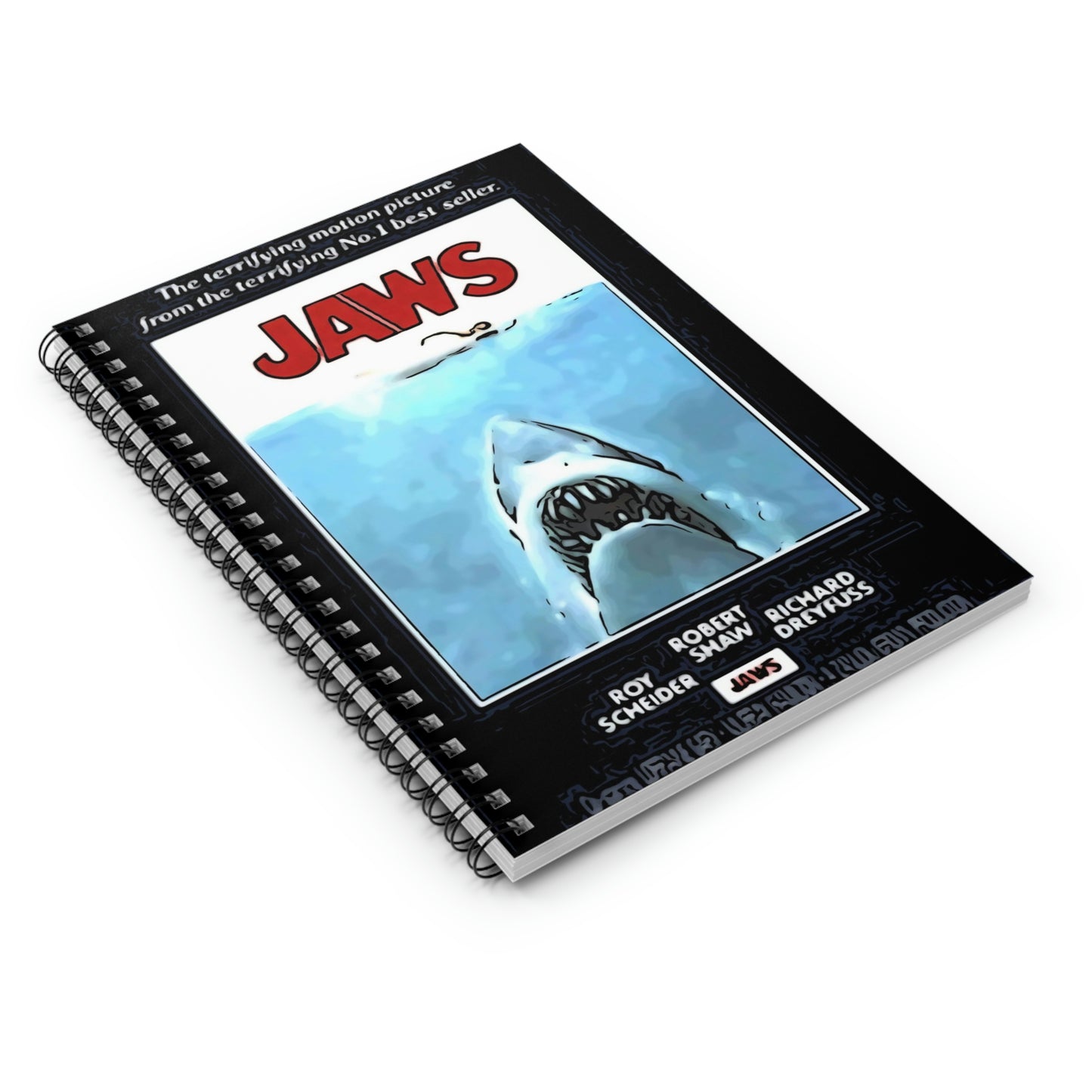Spiral Notebook - Ruled Line Jaws movie poster