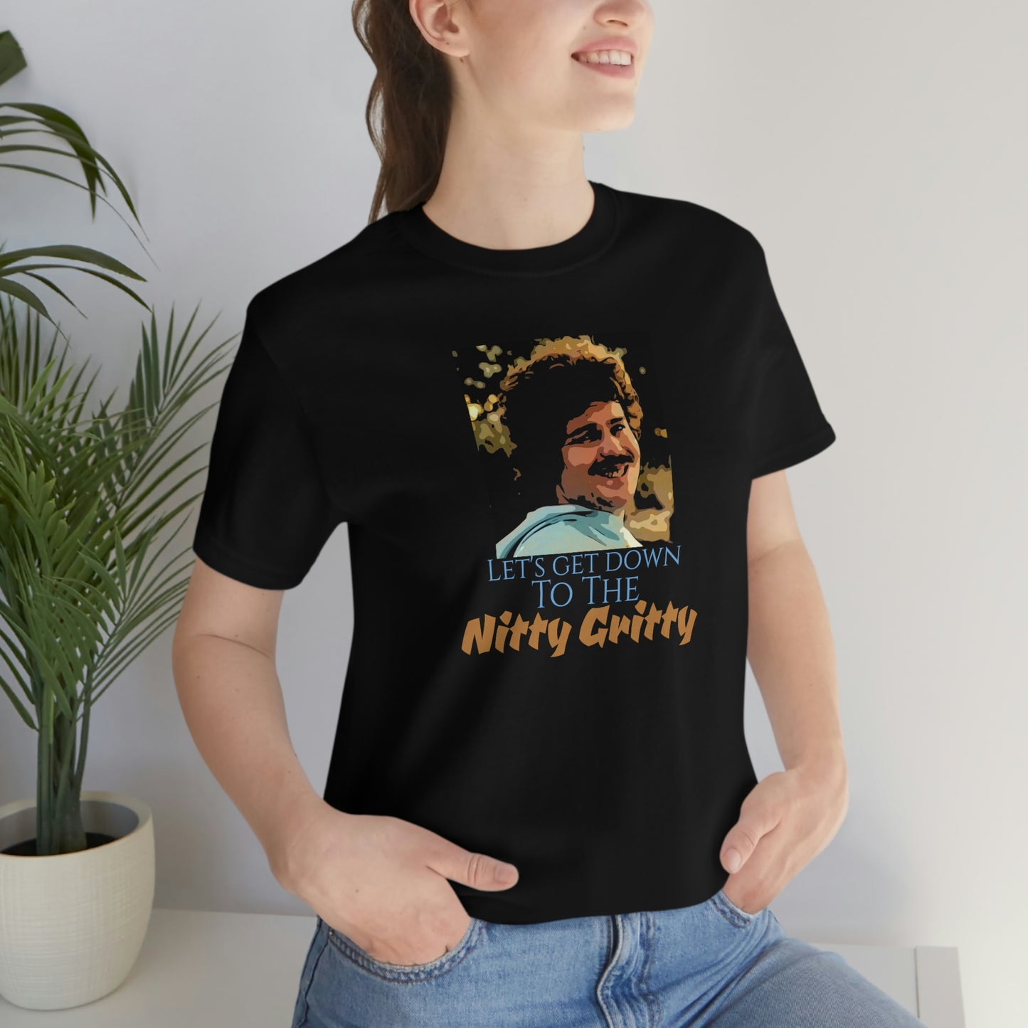 Unisex Jersey Short Sleeve Tee Nacho Libre "let's get down to the nitty gritty"