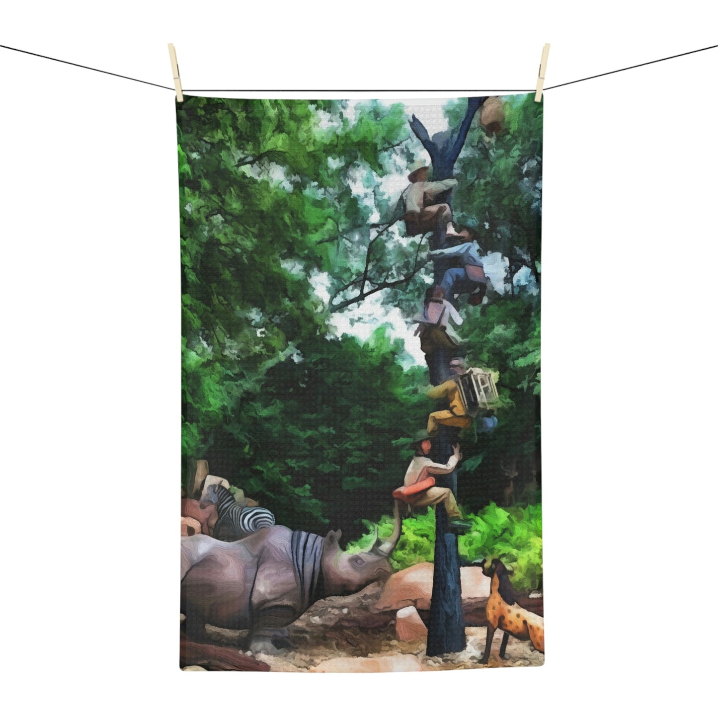 Soft Tea Towel Disneyland ~ Jungle Cruise ~ Ride