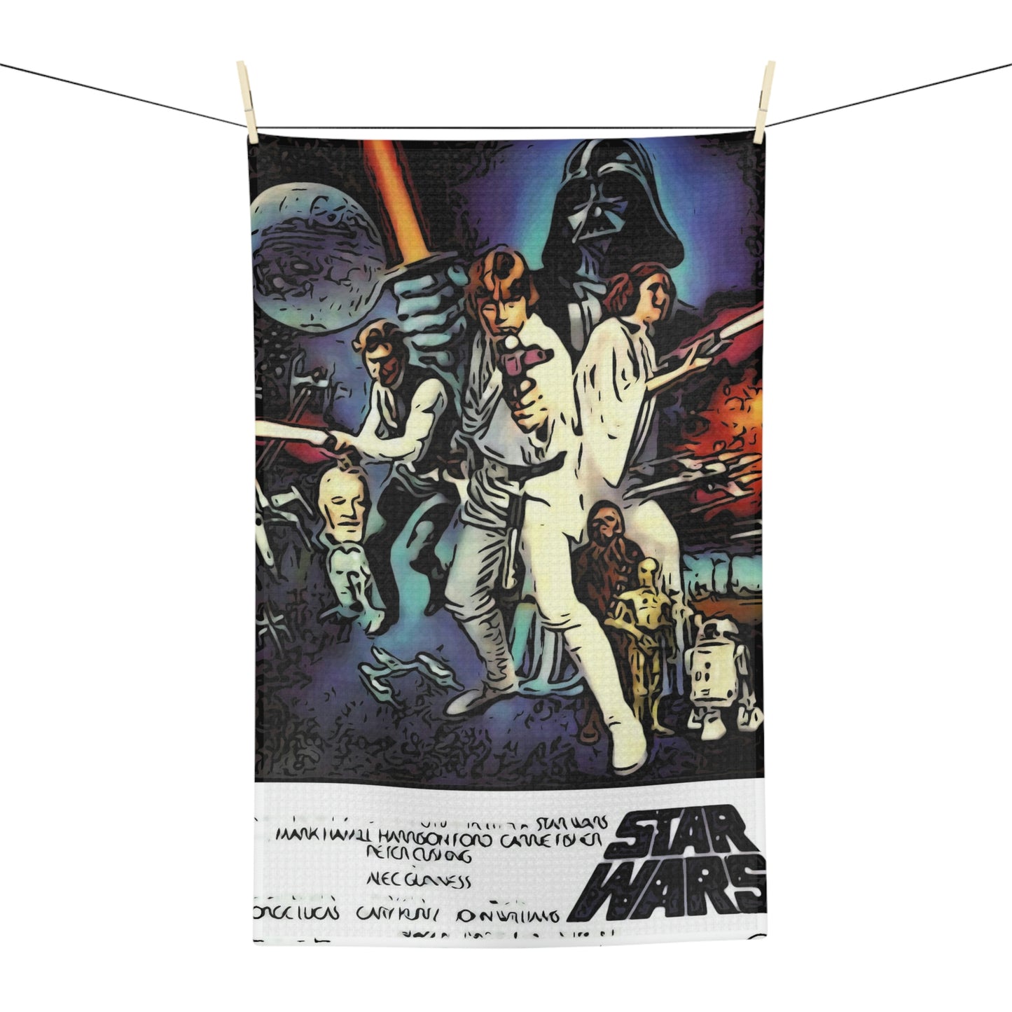 Soft Tea Towel Star Wars Movie Poster Vintage
