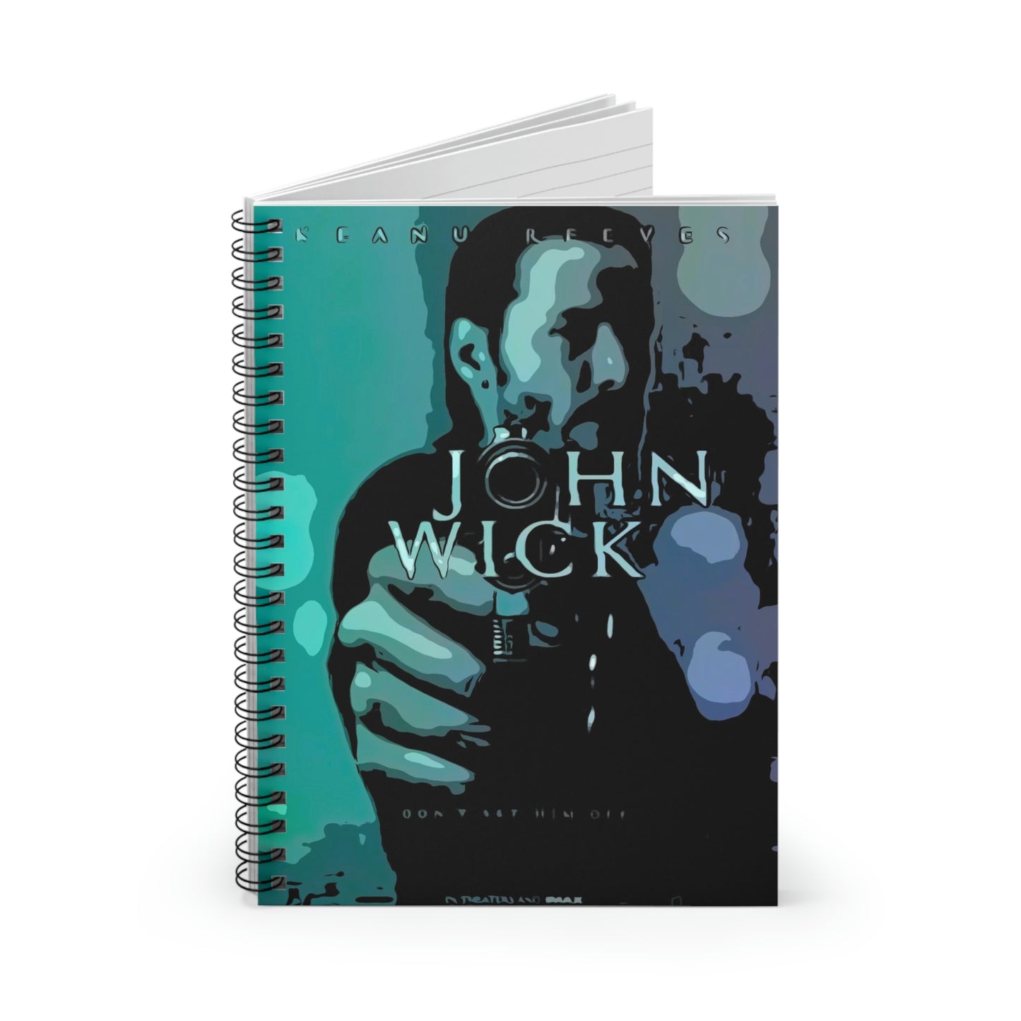 Spiral Notebook - Ruled Line John Wick movie poster