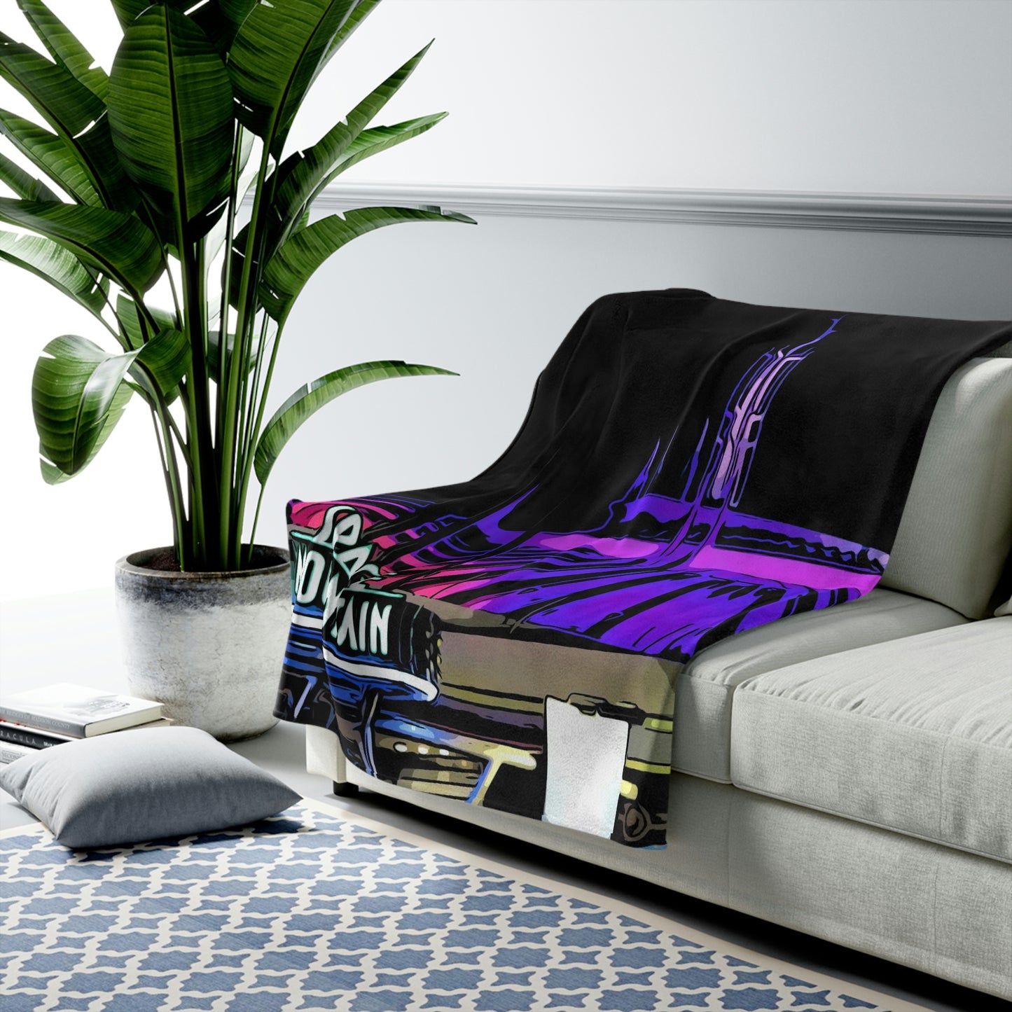Velveteen Plush Blanket Disneyland Resort~ Space Mountain Ride