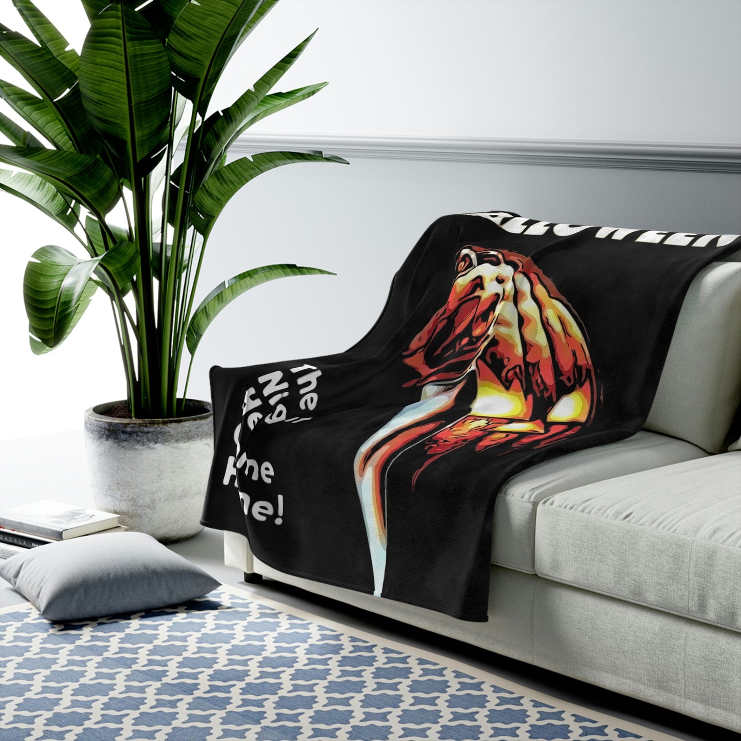 Velveteen Plush Blanket Halloween Movie Poster