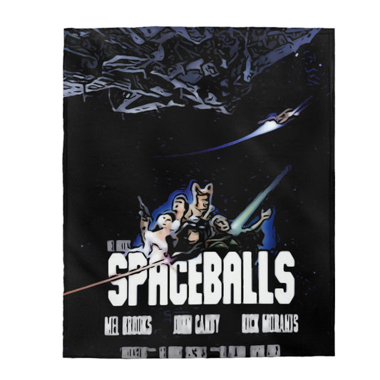 Velveteen Plush Blanket Spaceballs Movie Poster