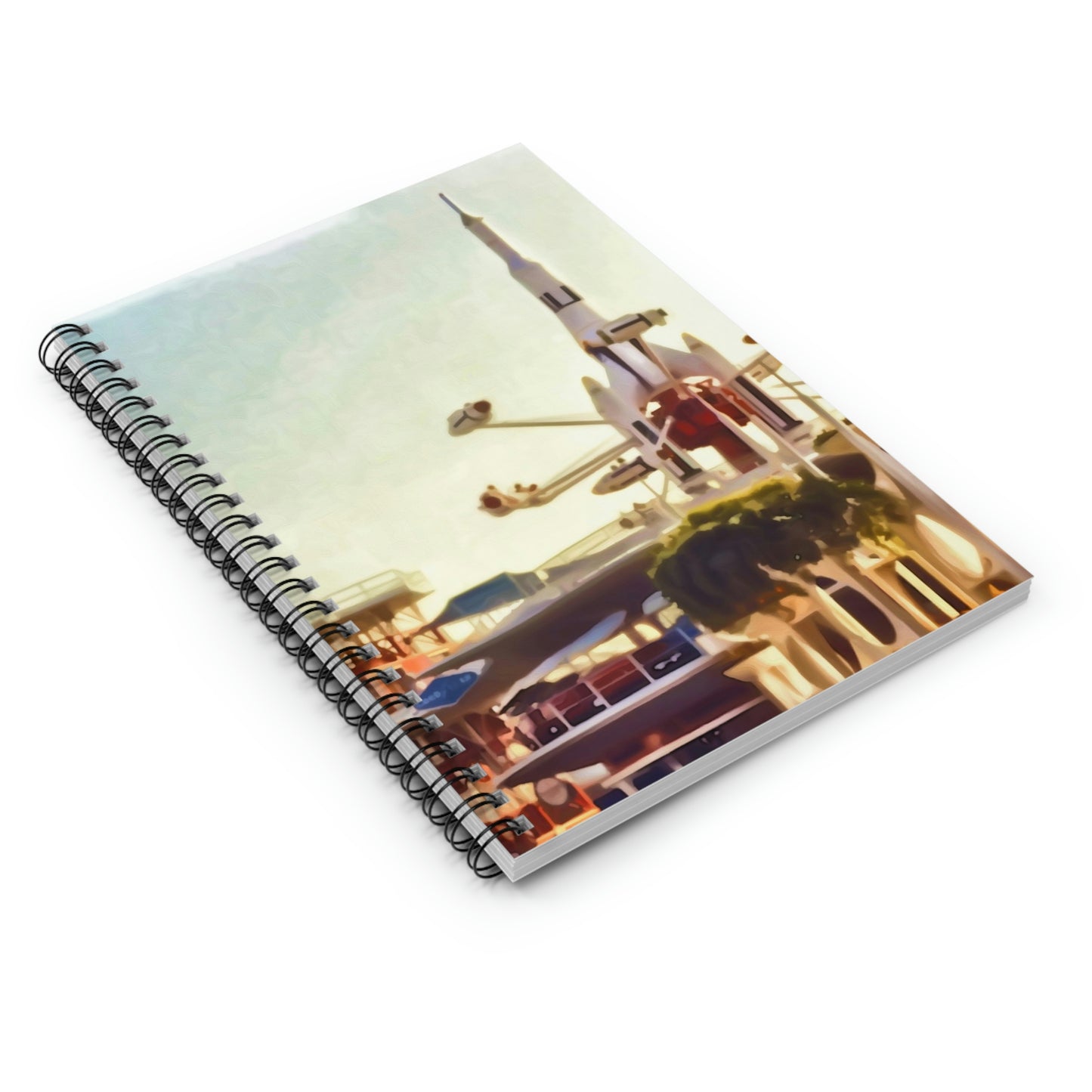 Spiral Notebook - Disneyland Rockets Jets Retro