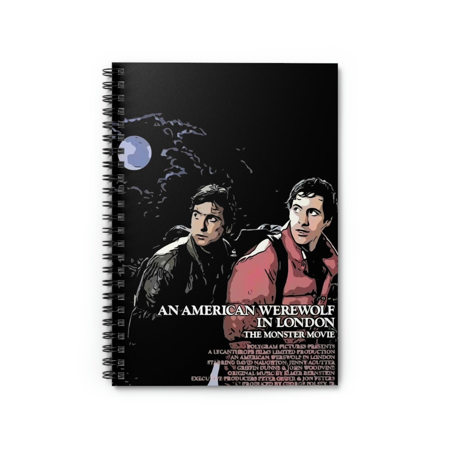 Spiral Notebook - Ruled Line An American Werewolf in London movie poster