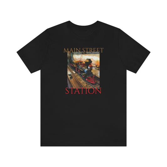 Unisex Jersey Short Sleeve Tee Disneyland MAIN STREET STATION Train