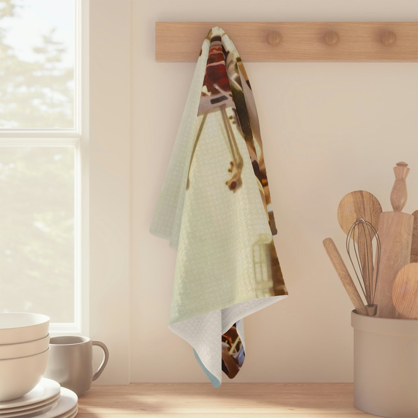 Soft Tea Towel Disneyland ~ Rocket Jets ~ Retro Ride