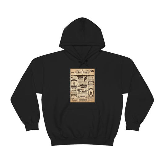 Unisex Heavy Blend™ Hooded Sweatshirt Halloween newspaper magical classifieds