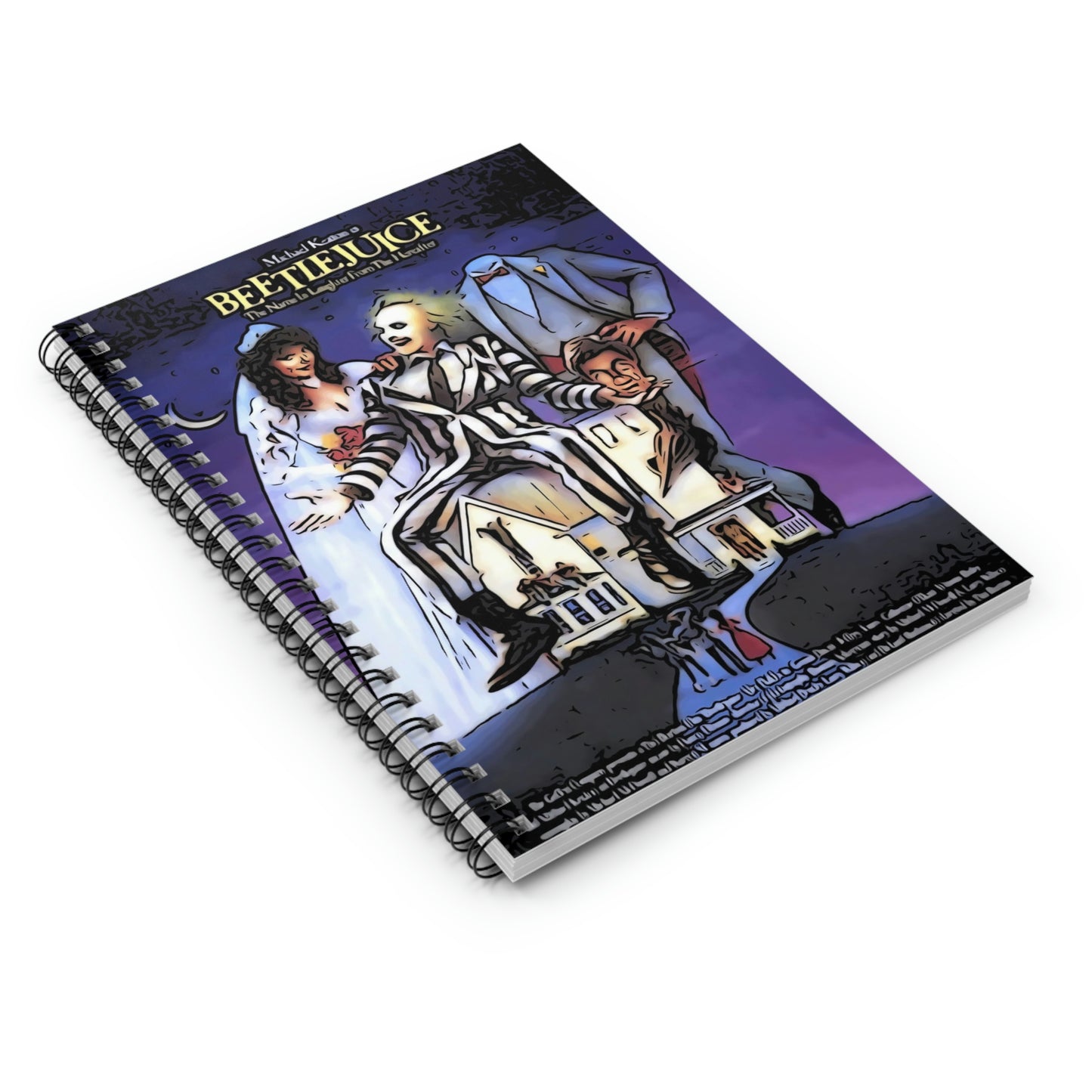 Spiral Notebook - Ruled Line Beetlejuice movie poster