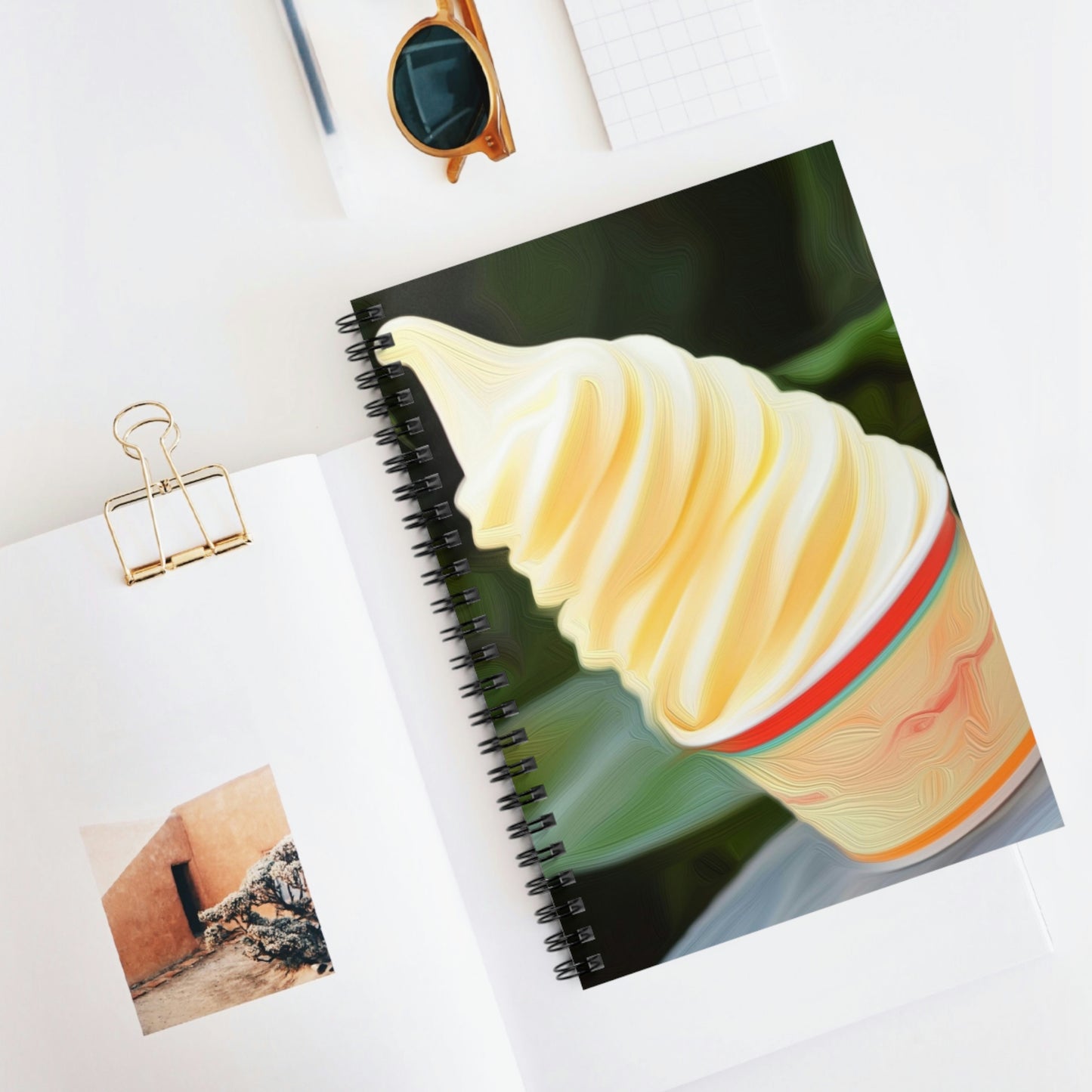 Spiral Notebook - Disneyland Treats Ice cream Whip