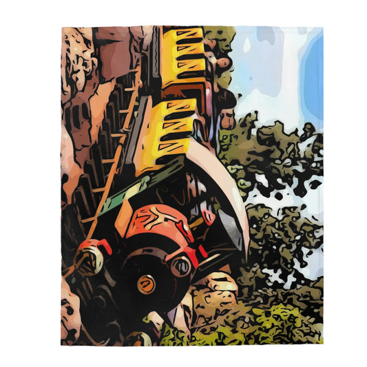 Velveteen Plush Blanket Disneyland ~ Big Thunder Mountain Railroad