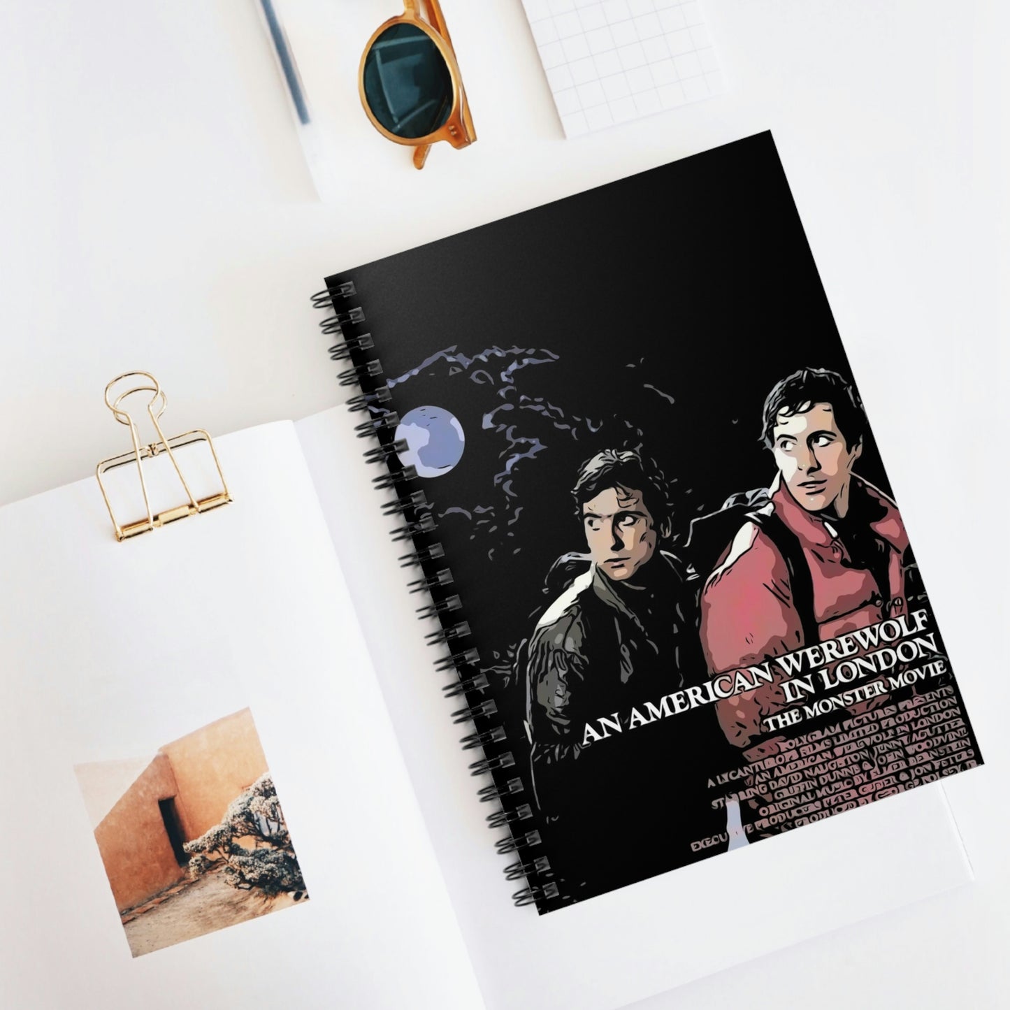 Spiral Notebook - Ruled Line An American Werewolf in London movie poster