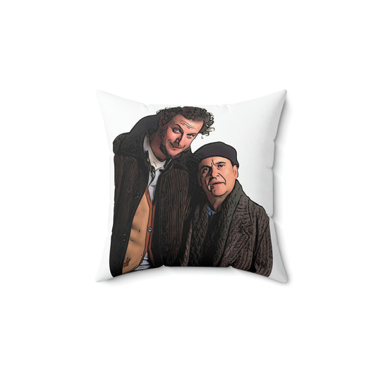 Spun Polyester Square Pillow ~Home Alone ~Wet Bandits~