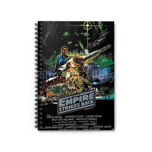 Spiral Notebook - Ruled Line Star Wars movie poster