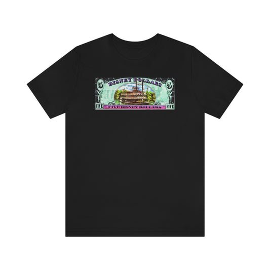 Unisex Jersey Short Sleeve Tee Disneyland Dollars Mark Twain