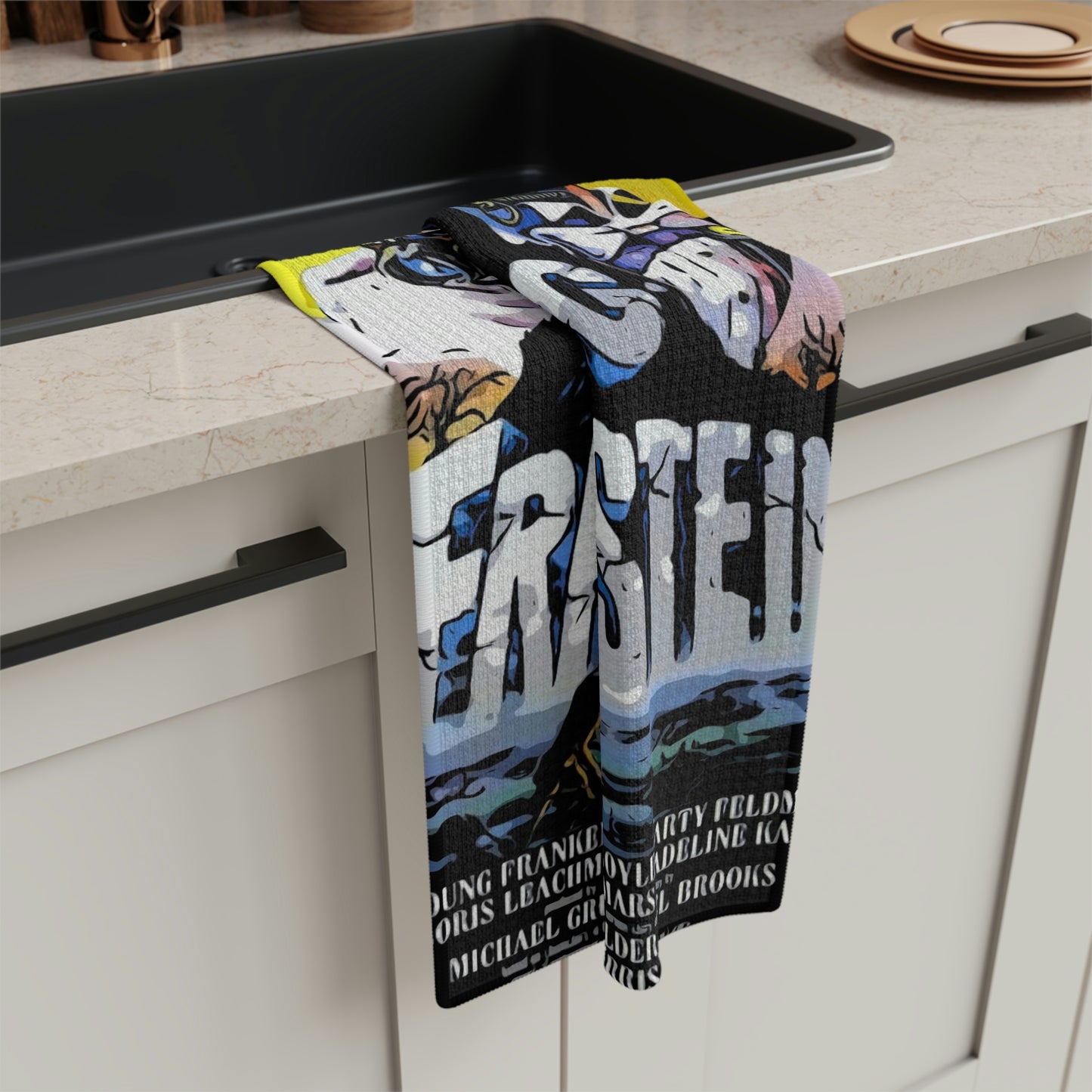 Soft Tea Towel Young Frankenstein Movie ~ Poster