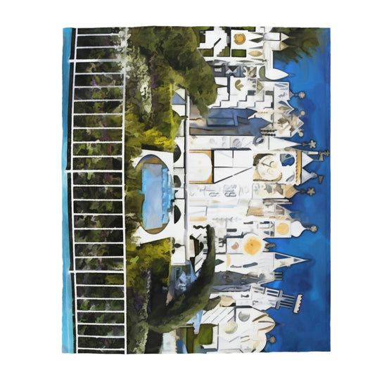Velveteen Plush Blanket Disneyland Resort~ Small World