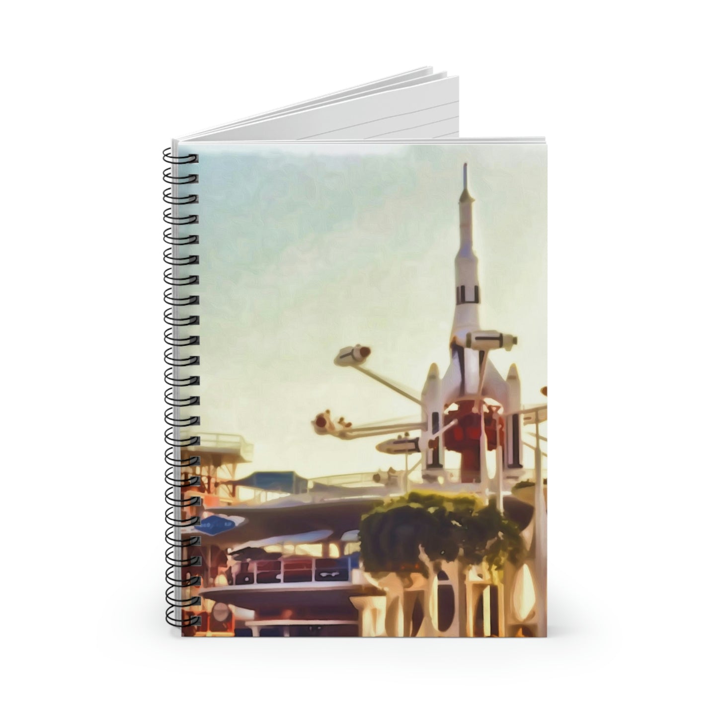 Spiral Notebook - Disneyland Rockets Jets Retro