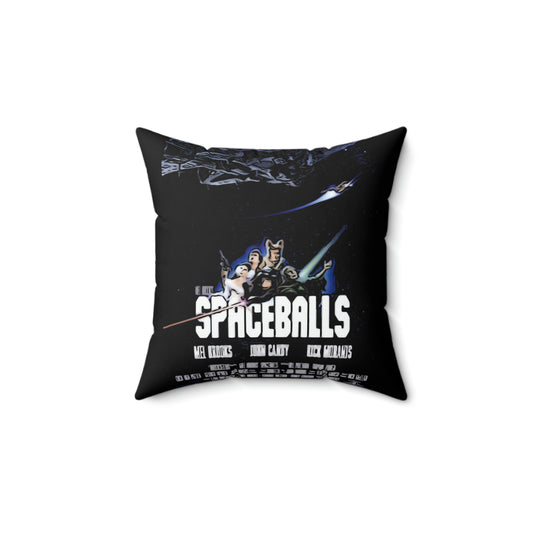 Spun Polyester Square Pillow ~Spaceballs~ Poster~