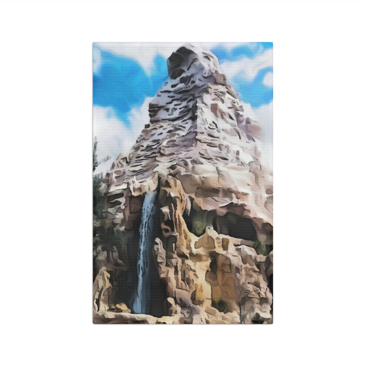 Soft Tea Towel Disneyland ~ Matterhorn Bobsleds ~ Ride