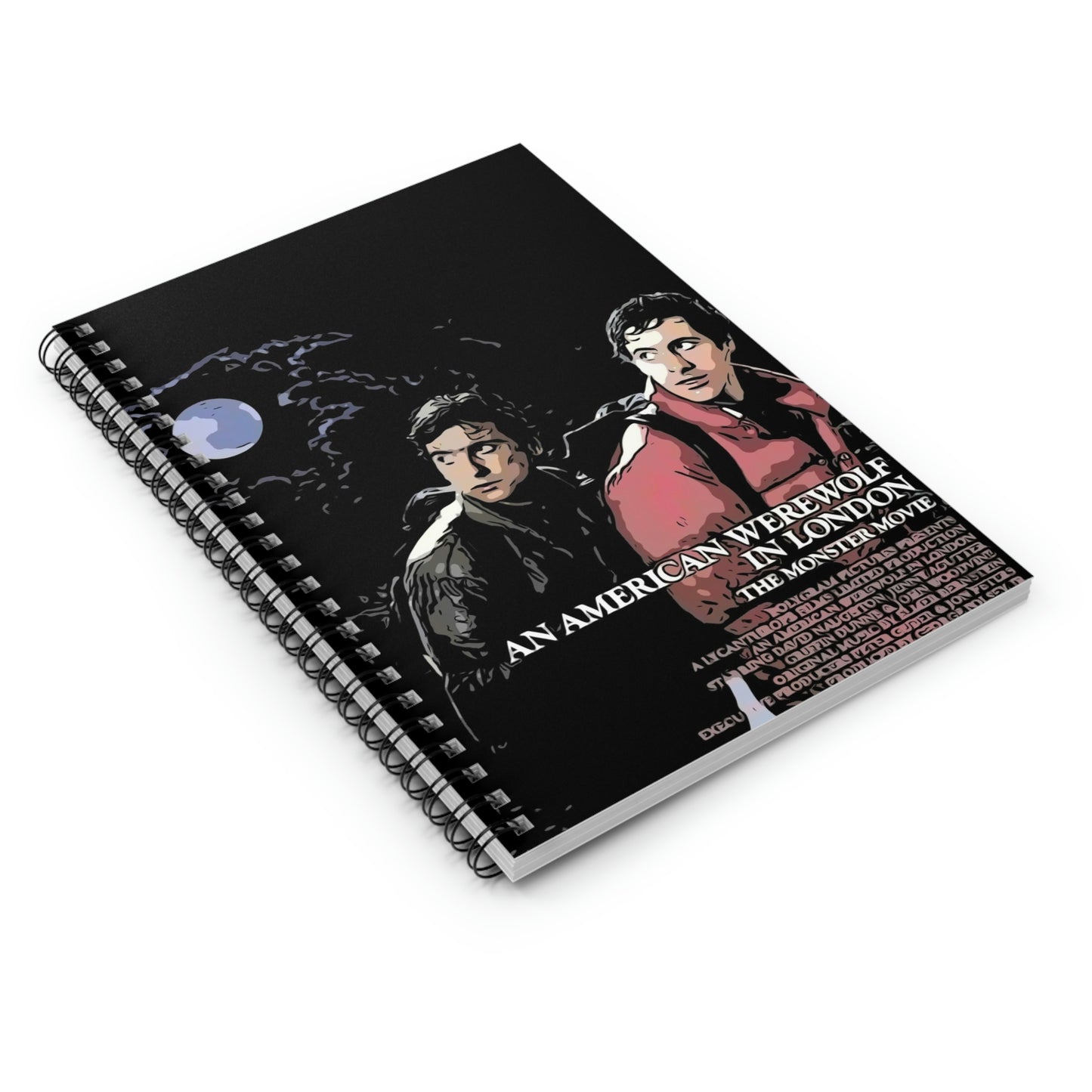 Spiral Notebook - Ruled Line An American Werewolf in London movie poster