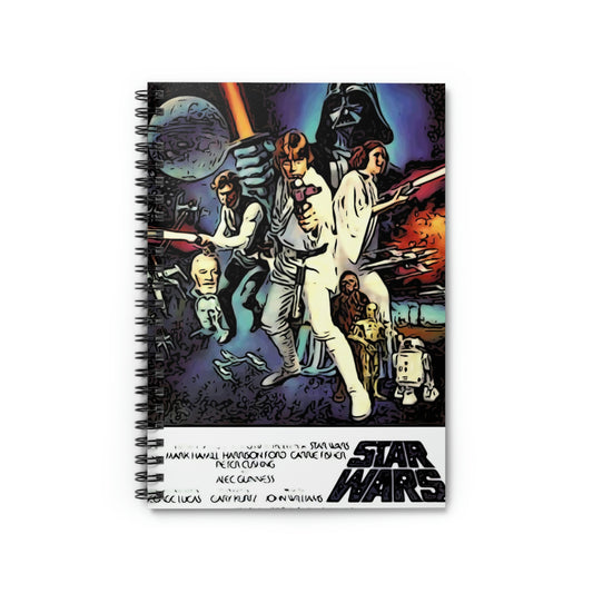 Spiral Notebook - Ruled Line Star Wars movie poster