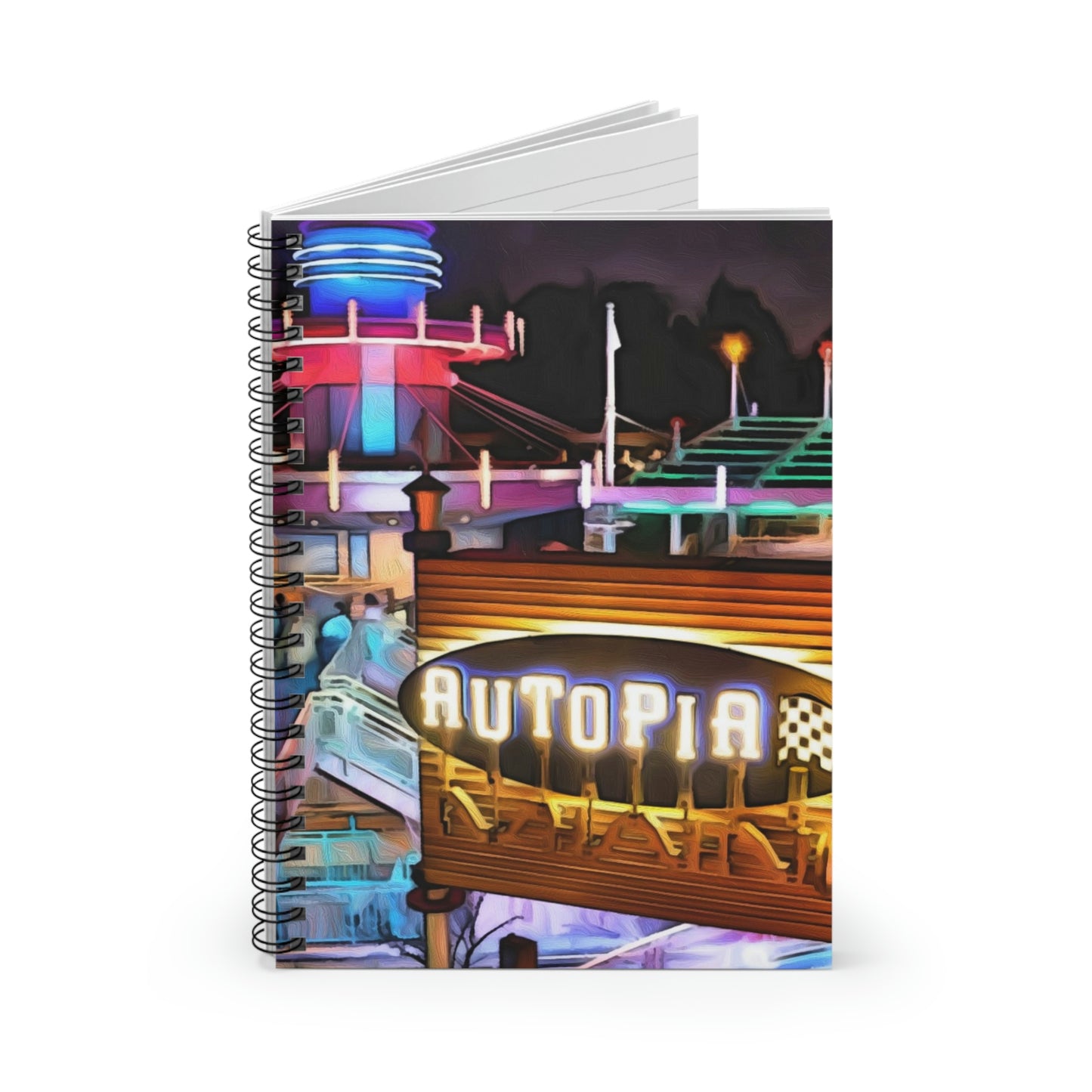 Spiral Notebook - Disneyland Autopia