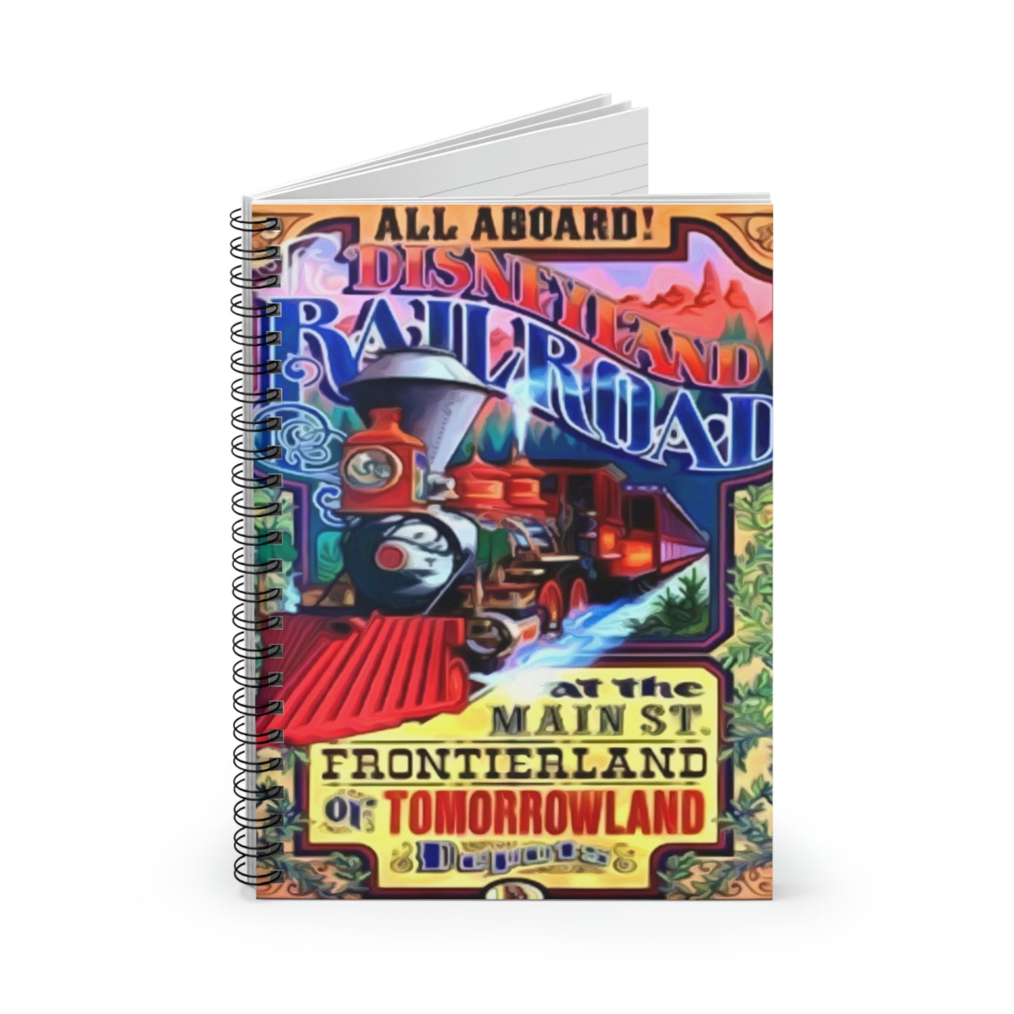 Spiral Notebook - Disneyland Railroad Main Street Station Ride