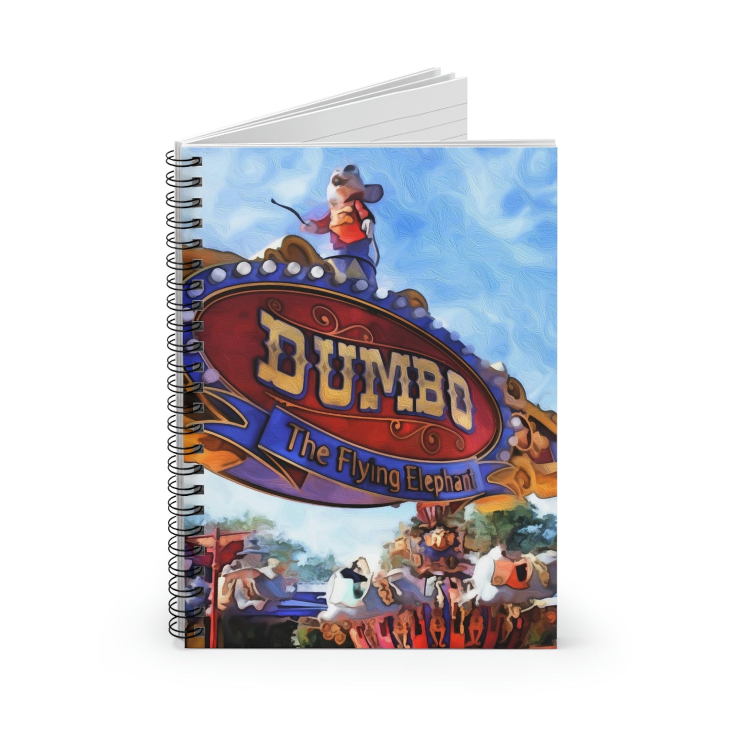 Spiral Notebook - Disneyland Dumbo the Flying Elephant