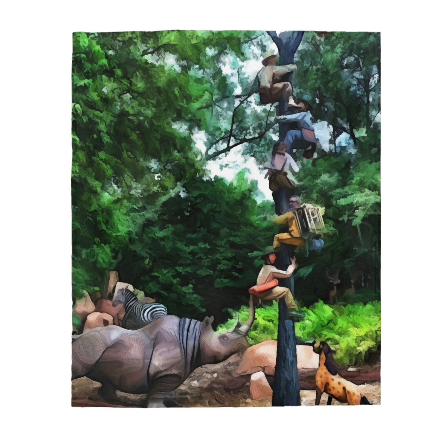 Velveteen Plush Blanket Disneyland Resort~ The Jungle Cruise Boat Ride