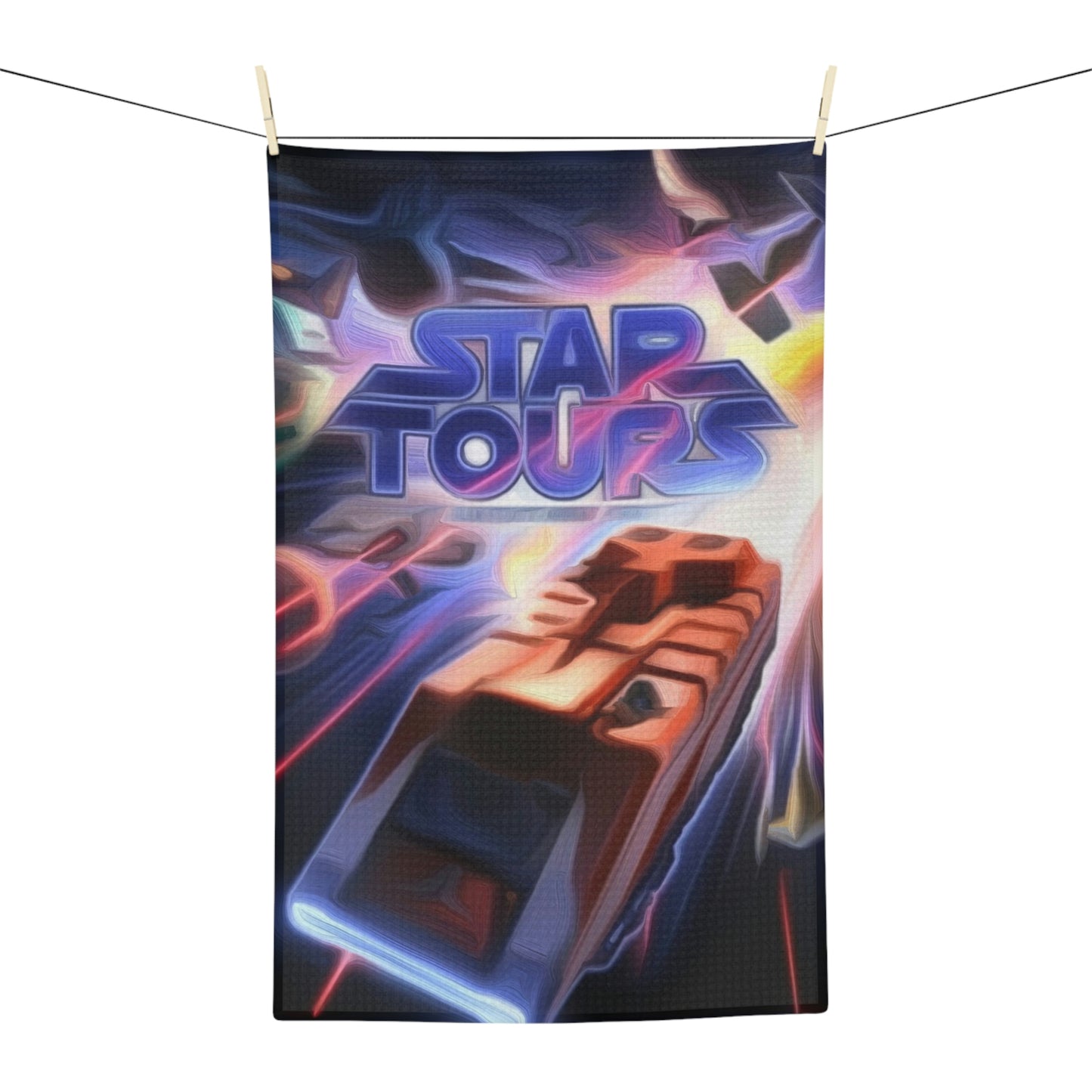 Soft Tea Towel Disneyland ~ Star Tours ~ Ride