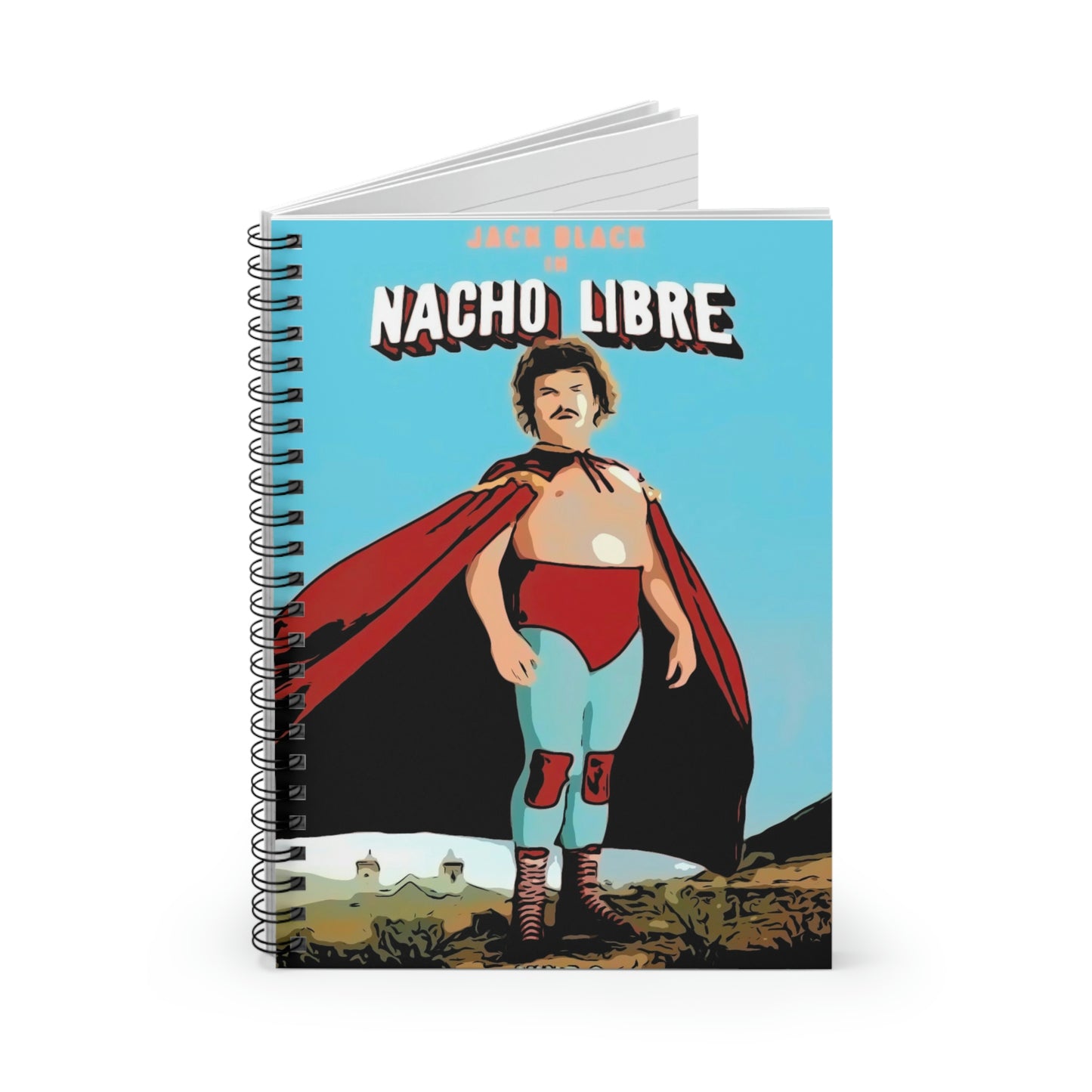 Spiral Notebook - Ruled Line Nacho Libre movie poster