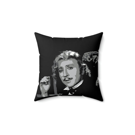 Spun Polyester Square Pillow ~Young Frankenstein ~Frankensteen~