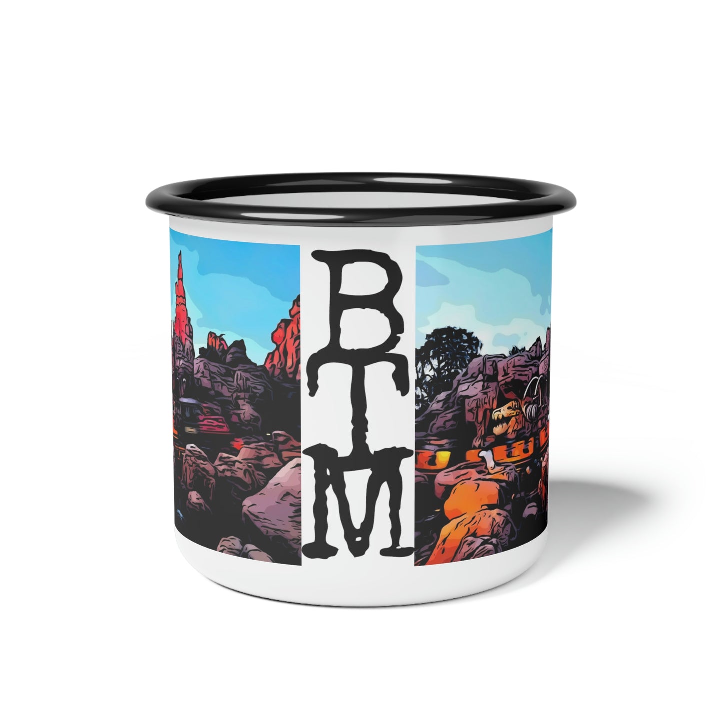 Enamel Camp Cup Disneyland ~Big Thunder Mountain Railroad~ BTM