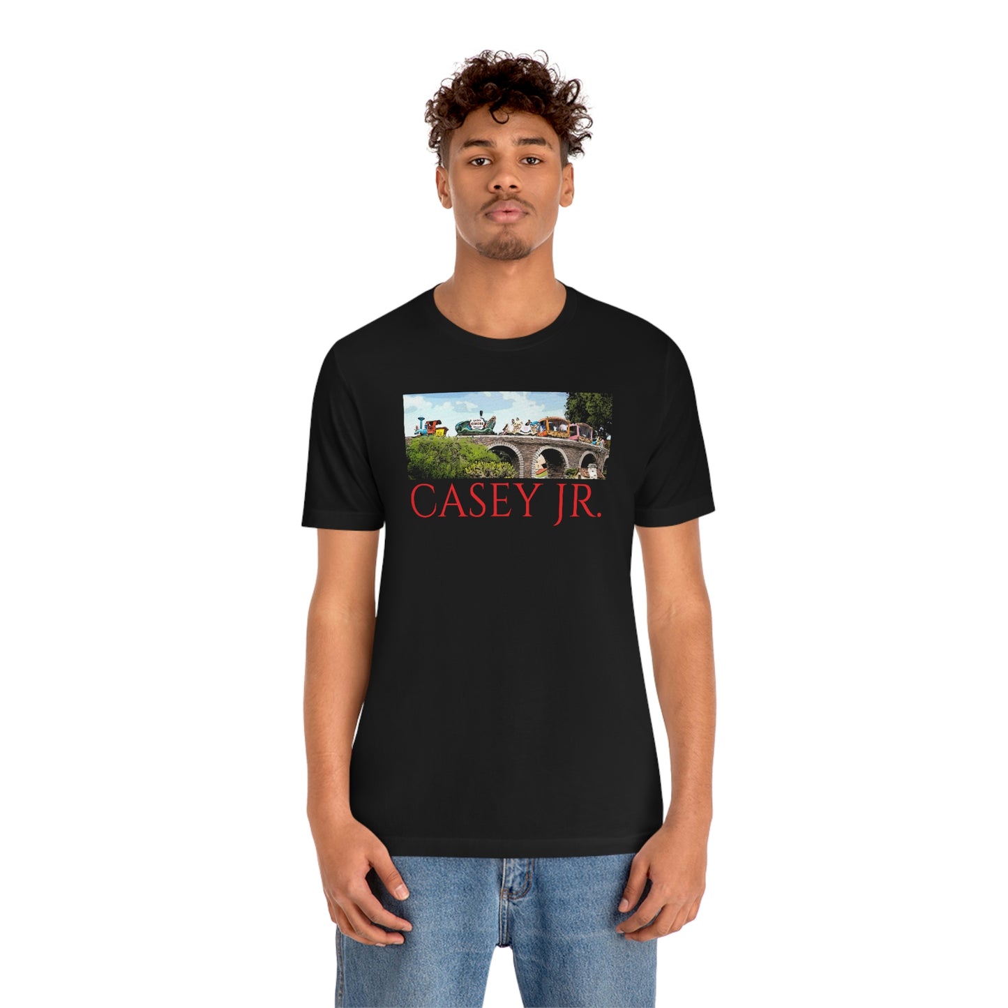Unisex Jersey Short Sleeve Tee Disneyland Casey jr. train ride