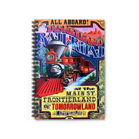 Spiral Notebook - Disneyland Railroad Main Street Station Ride